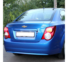 Бампер задний в цвет кузова Chevrolet Aveo T300 (2011-2015) седан