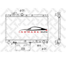 Радиатор охлаждение двигателя STELLOX 1025150SX на Toyota Celica VI (T200) (1993–1995)