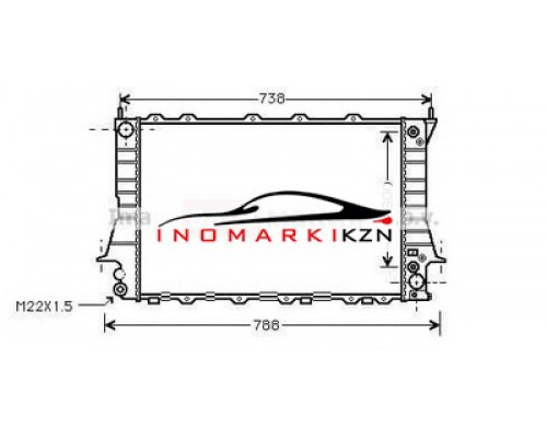 Купить Радиатор AUDI A100 A6 2.6 2.8 90-97 в Казани
