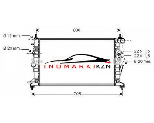 Заказать Радиатор OPEL VECTRA B 2.5 2.7 в Казани