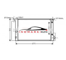 Радиатор TOYOTA AURIS 1.33-1.8 A T 06-