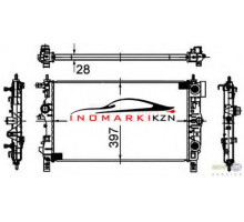 Радиатор OPEL ASTRA J CHEVROLET CRUZE 1.4-1.6 A T 09-