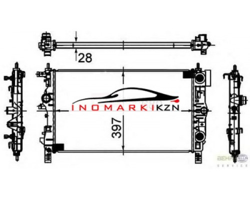 Заказать Радиатор OPEL ASTRA J CHEVROLET CRUZE 1.4-1.6 A T 09- в Казани