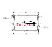 Радиатор OPEL ASTRA F 1.7TD 94-98 на Opel Astra F (1991–2002)