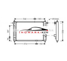 Радиатор DAEWOO MATIZ 0.8 M T 98- на Daewoo Matiz I (1998–2000)