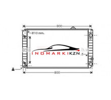 Радиатор AUDI A8 2.8 4.2 A T +A C 94-99