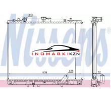 Радиатор двигателя NISSENS 62895A на Mitsubishi Pajero Sport I (1998–2004)