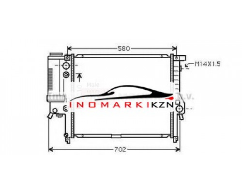 Купить Радиатор BMW E34 2.0 2.5 89-98 на BMW 5er III (E34) (1988–1996) в Казани