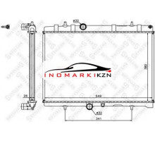 Радиатор охлаждение двигателя STELLOX 1025201SX