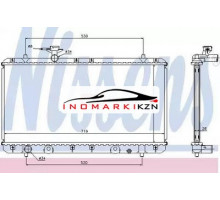 Радиатор двигателя NISSENS 64167A на Suzuki Liana I (2001–2006)