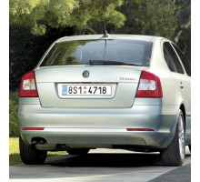 Бампер задний в цвет кузова Skoda Octavia A5 (2008-2013) рестайлинг