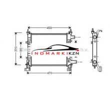 Радиатор FORD KA 1.0-1.3 97-08 на Ford KA I (1996–2008)