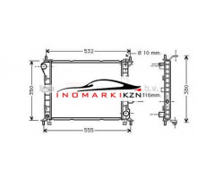 Радиатор FORD FOCUS 1.4 1.6 98-04
