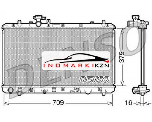 Купить Радиатор охлаждение двигателя DENSO DRM47024 на Suzuki SX4 I (Classic) (2006–2009) в Казани