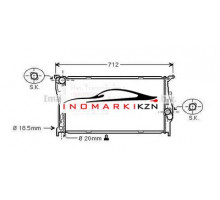 Радиатор BMW E81 E87 E90 F25 2.0-3.0 2.0D-3.0D 05-