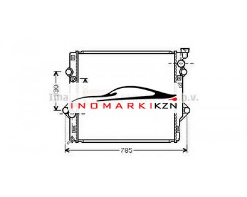 Заказать Радиатор TOYOTA LAND CRUISER 120 4.0 03- в Казани