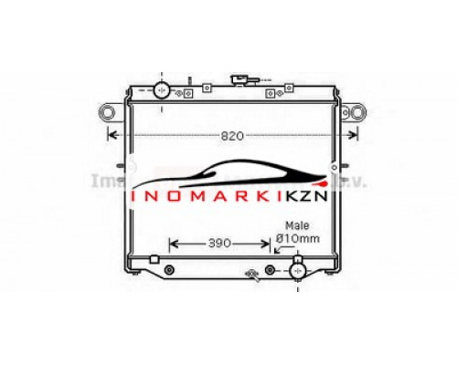 Купить Радиатор TOYOTA LAND CRUISER 100 4.7 98-08 в Казани