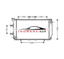 Радиатор SUBARU LEGACY I 1.8-2.2 89-94 на Subaru Legacy I (1989–1994)