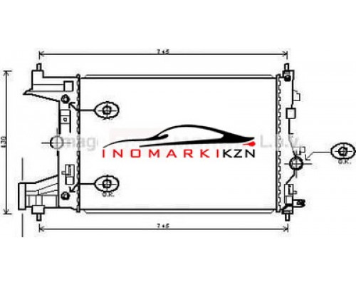 Купить Радиатор OPEL ASTRA J 1.6 M T 09- в Казани