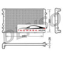 Радиатор охлаждение двигателя DENSO DRM02007