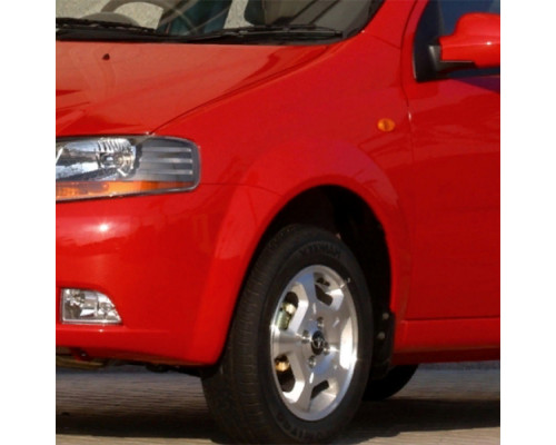 Купить Крыло переднее левое с отверстием в цвет кузова Chevrolet Aveo T200 (2003-2008) седан в Казани