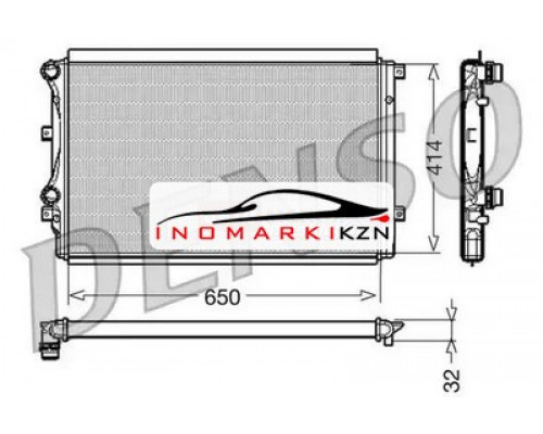 Заказать Радиатор охлаждение двигателя DENSO DRM32015 в Казани