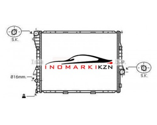 Купить Радиатор BMW E53 3.0 4.4 3.0D 00- в Казани