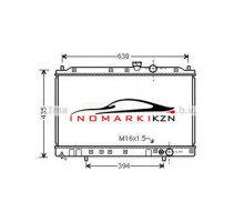 Радиатор MITSUBISHI COLT GALANT LANCER 1.6 1.8 92-03 на Mitsubishi Lancer VII (1995–2000)