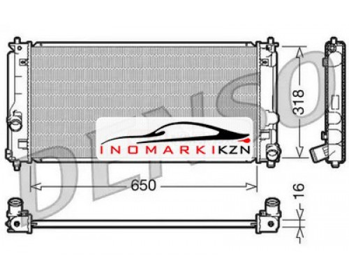 Купить Радиатор двигателя DENSO DRM50044 на Toyota Celica VII (T230) (1999–2002) в Казани