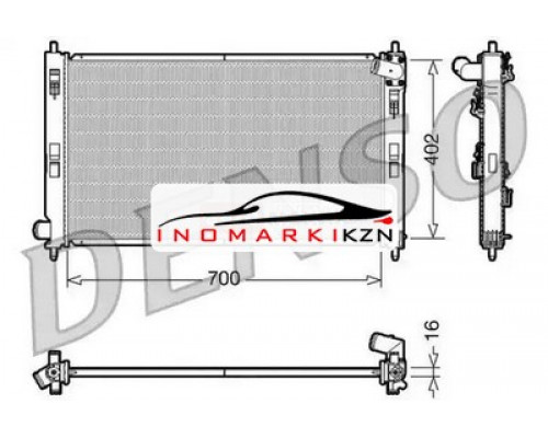 Купить Радиатор охлаждение двигателя DENSO DRM45023 в Казани