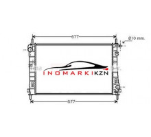Радиатор FORD MONDEO 2.5 01- на FORD MONDEO 3 B4Y