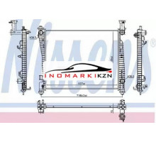 Радиатор JEEP CHEROKEE 3.6 A T 10- на Jeep Grand Cherokee IV (WK2) (2010–2013)