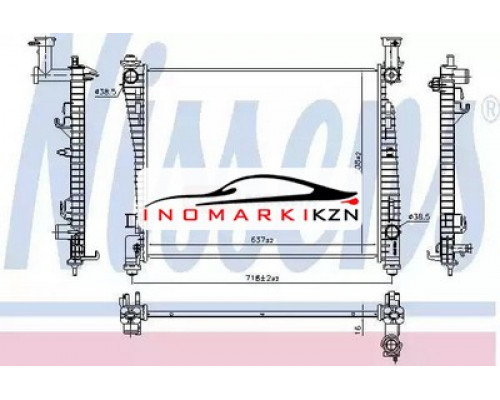 Купить Радиатор JEEP CHEROKEE 3.6 A T 10- на Jeep Grand Cherokee IV (WK2) (2010–2013) в Казани