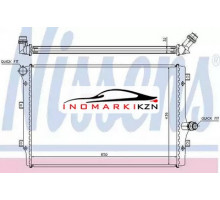 Радиатор двигателя NISSENS 65281A