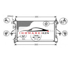 Радиатор CITROEN JUMPER PEUGEOT BOXER 2.2HDi без конд. 06-