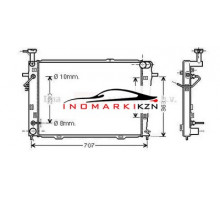Радиатор двигателя AVA HY2127