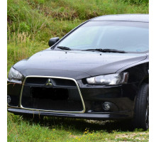 Бампер передний в цвет кузова Mitsubishi Lancer Х (2010-2015) рестайлинг