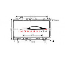 Радиатор SUBARU LEGACY 2.0 05- на SUBARU LEGACY BL