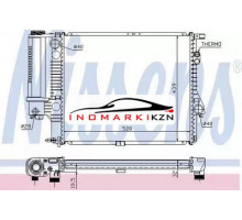 Радиатор двигателя NISSENS 60607A на BMW 5er IV (E39) (1995–2000)