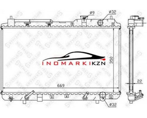 Заказать Радиатор охлаждение двигателя STELLOX 1025050SX на Honda CR-V I (1995–1999) в Казани
