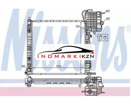 Купить Радиатор двигателя NISSENS 62561A на Mercedes-Benz Vito I (W638) (1996–2003) в Казани