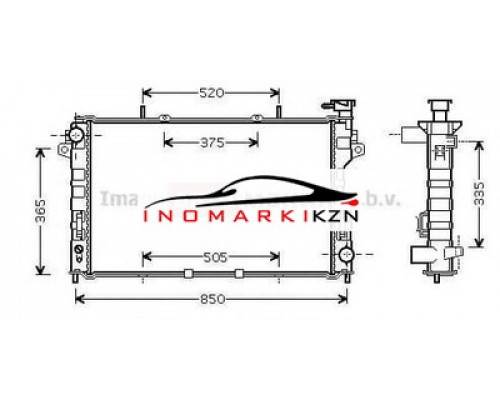 Заказать Радиатор DODGE CARAVAN 3.3 3.8 00- на CHRYSLER VOYAGER RG/RS в Казани