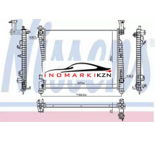 Радиатор JEEP CHEROKEE 5.7 A T 10- на Jeep Grand Cherokee IV (WK2) (2010–2013)