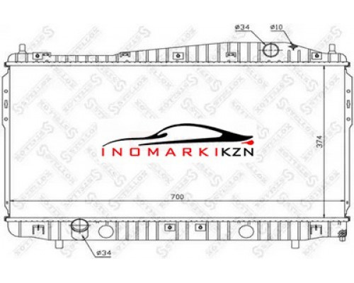 Заказать Радиатор охлаждение двигателя STELLOX 1025681SX на Chevrolet Epica I (2006–2009) в Казани