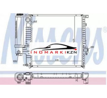 Радиатор двигателя NISSENS 60623A на BMW 3er III (E36) (1990–2000)
