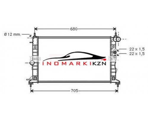 Купить Радиатор OPEL VECTRA B 1.6-2.2 2.2DT 95-04 в Казани