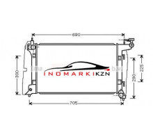Радиатор TOYOTA AVENSIS 1.4-1.8 02-