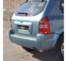 Бампер задний в цвет кузова Hyundai Tucson 1 (2004-2010) без расширителей