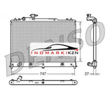 Радиатор охлаждение двигателя DENSO DRM44025 на Mazda CX-7 I (2006–2009)