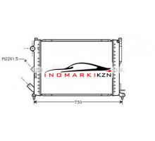 Радиатор RENAULT LAGUNA 1.6-3.0 93-01